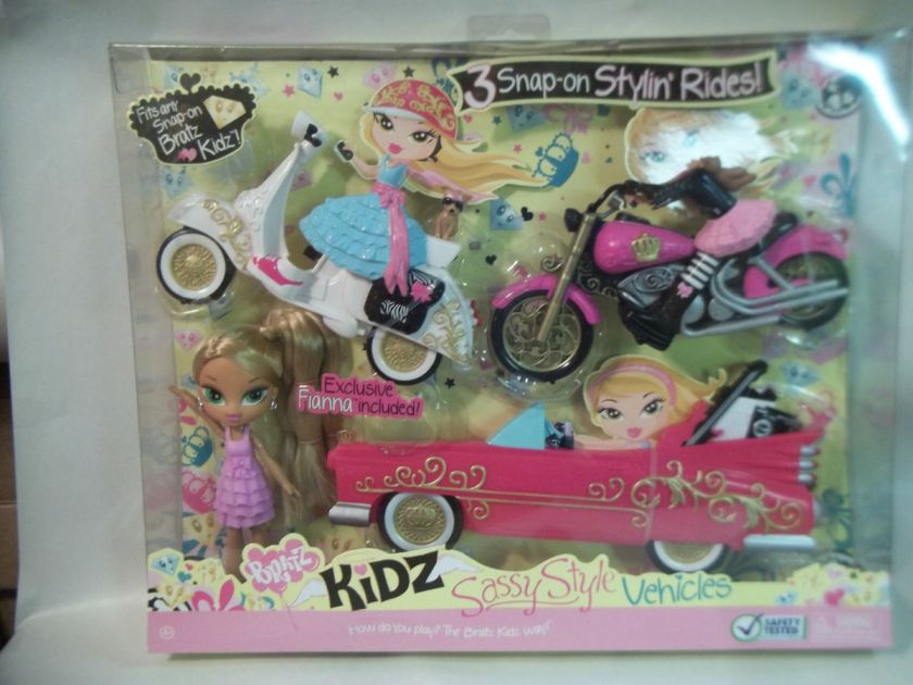 Bratz Kidz Sassy Style Vehicles with Doll NIB  