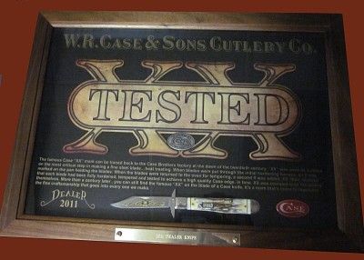 Case & Sons Cutlery Co. Limited Edition 2011 Framed Dealer Knife 