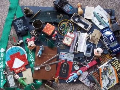 Mens JUNK Drawer,Vintage Misc, Estate LOT,key ,collectables,old 