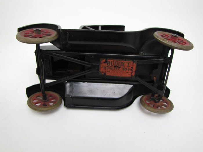 Vintage Buddy L Flivver Pressed Steel Roadster Car Toy  