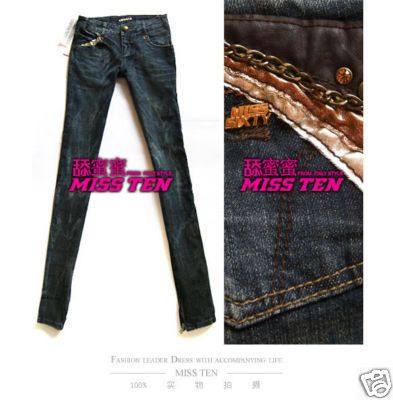 Stunning Chains Pocket MISS 60 SIXTY Ladys Cool Jeans  