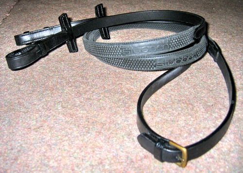 Stubben German Leather Flexible Rubber Grip Reins NEW  