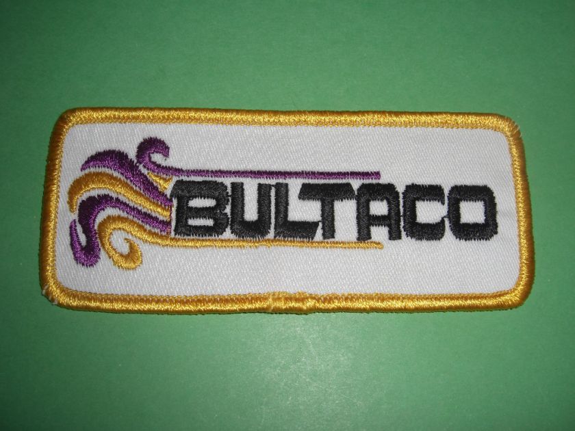 Vintage 1970s Bultaco Motorcycle Patch Motocross  