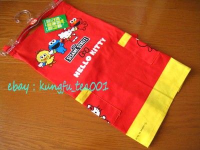 Sanrio HelloKitty x Sesame Street Children Kids Kitchen Apron Cooking 