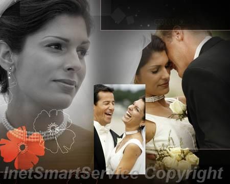 MultiLayered PSD Wedding Album Templates 4 Photoshop V6  