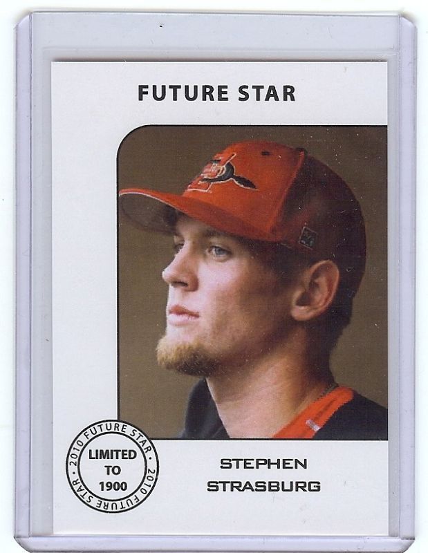 10) STEPHEN STRASBURG 2010 Up Close Future Star RC LOT  