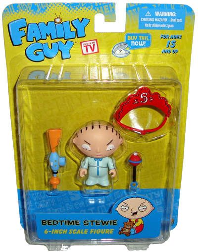 Family Guy Bedtime Stewie Griffin Figure MIB 6 New Toy  