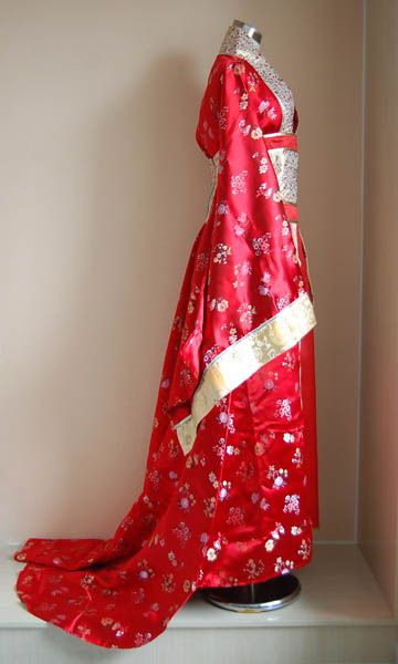 China tangDynasty Kimono RED Festival wedding dress K21  