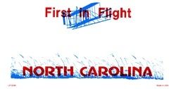 NORTH CAROLINA State FLAT License Plate BLANK Customize  