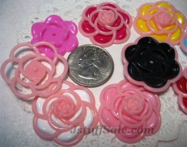 Decora Harajuku Camellia 3cm 8 pcs set (A) (220)  