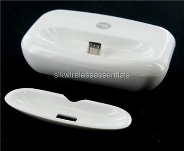 New OEM T Mobile MyTouch 3G Slide Wht Sync Dock Station  