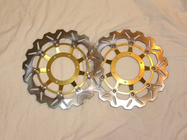 Front Brake Disc Rotors CBR 600 F4i 600RR 1000RR Gold  