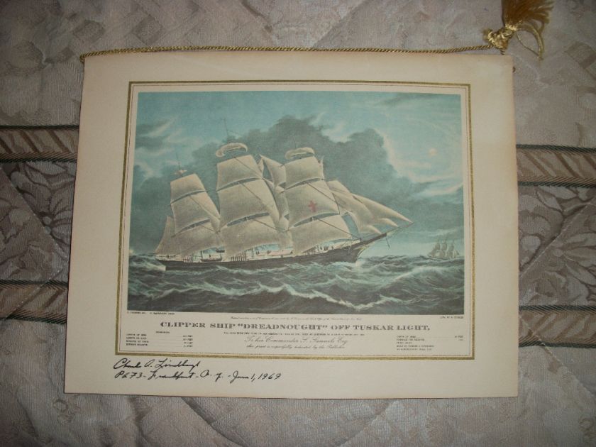 Charles A. Lindbergh Signed Pan Am President Special  