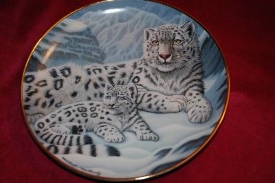 Michael Matherly Ltd Ed Plate Snow Leopard  