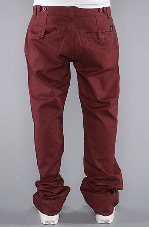 LRG The Sicker Than Most True Straight Chino Pants Burgundy  