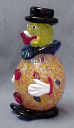 MURANO STYLE CIRCUS CLOWN CARNIVAL Sculpture ARTGLASS  