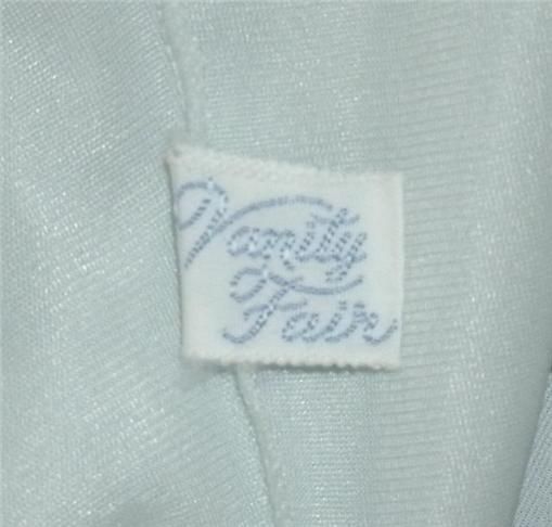   Vintage 50s VANITY FAIR Sheer Baby Blue Nylon Tricot Lace Nightgown 36