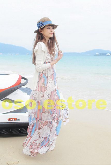   Wear Prints Sexy Varied Styles Beach Maxi Long Dress #D638  