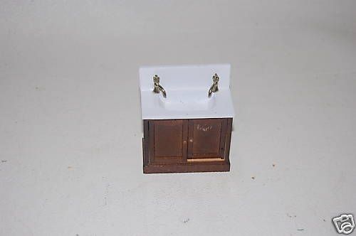 Vintage Concord Miniatures Cabinet w/Sink for Dollhouse  