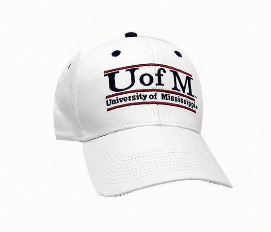 Mississippi Rebels The Game Classic White Bar Adjustable Hat  