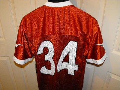   Longhorns MEDIUM M Russell Athletics #34 Copper Jersey 4VB  