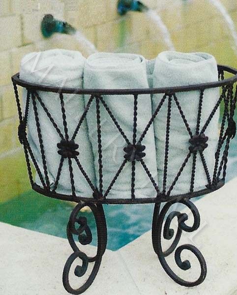 Wrought Iron Kitchen Bath Corner Etagere Stand  