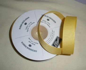 NEW Stampin Up Grosgrain Ribbon 5/8 DAFFODIL DELIGHT 15 yards  