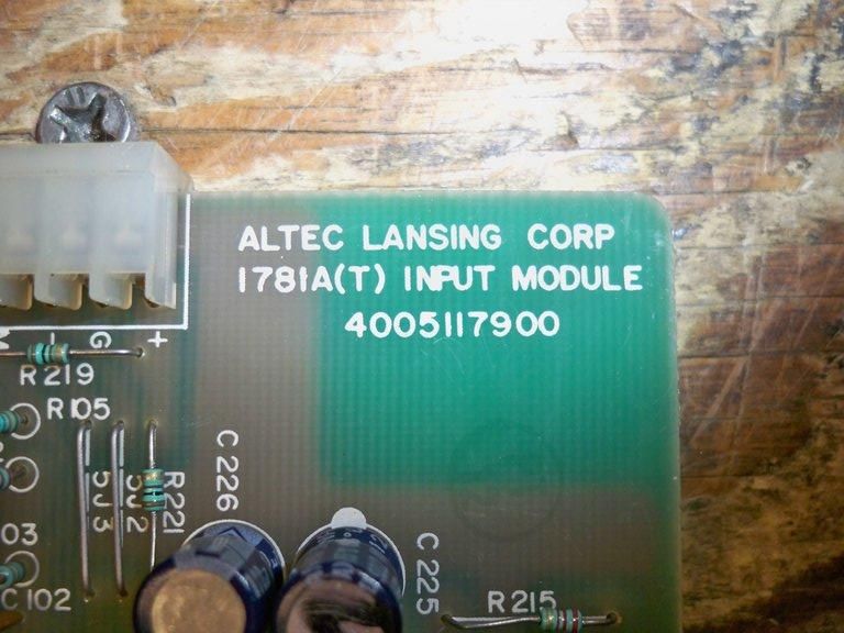 ALTEC LANSING Corp 1781A(T) Input Module 4005117900  