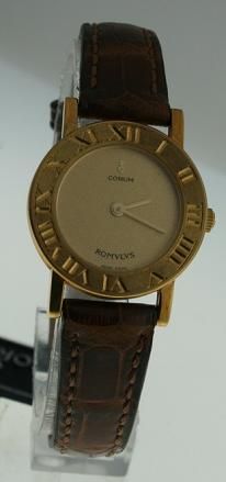 New Corum 18k Yellow Gold Romulus 26mm Ladies watch.  