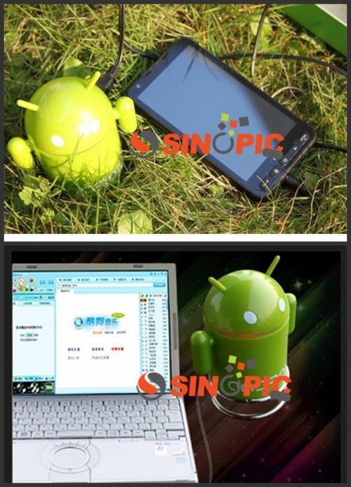 Android Google Robot USB TF Speaker for Mobile phone PC  