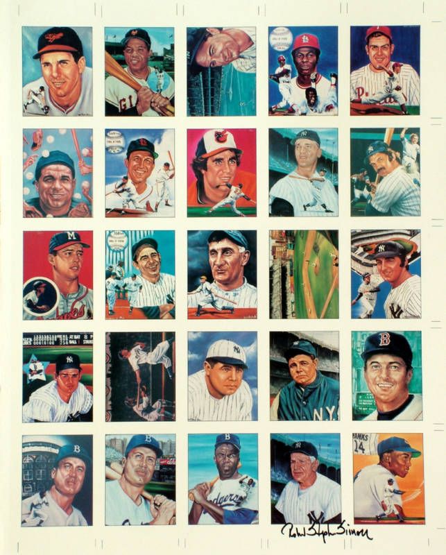 1986 TCMA ROBERT STEPHEN SIMON 50 card UNCUT SET SNIDER  