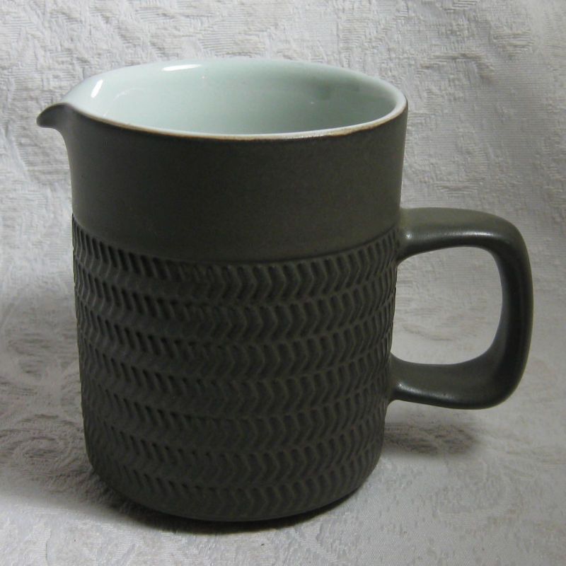 Denby CAMELOT DARK GREEN Creamer Cream Pitcher  