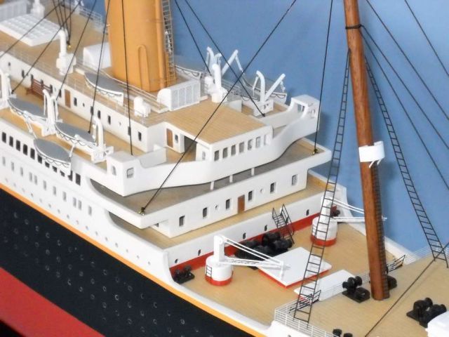 Titanic 50 Limited Ocean Liner Model Wooden Ship  