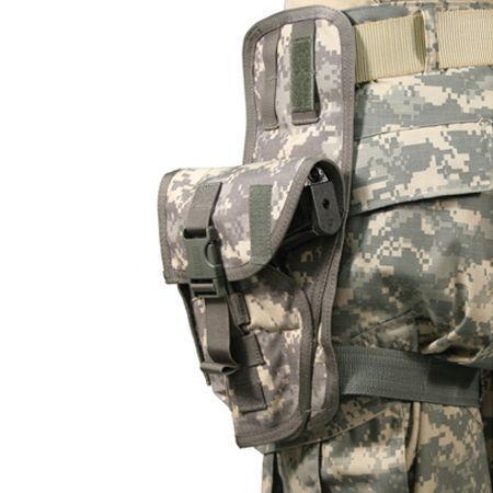 Maximum weapon protection and retention with top flap over pistol