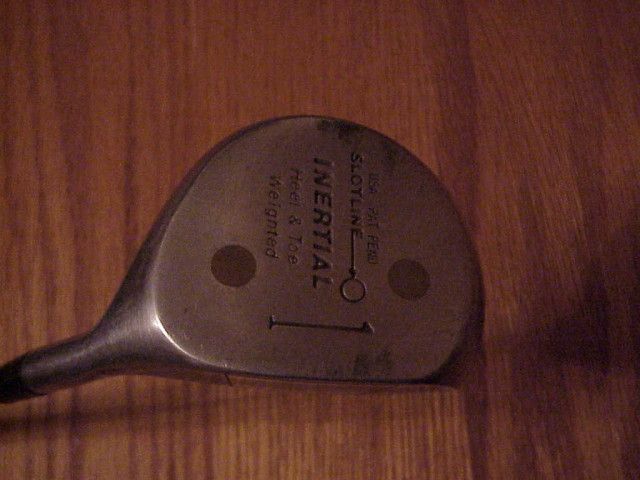 VINTAGE GOLF CLUB SLOT LINE METAL WOOD #1 INERTISL  