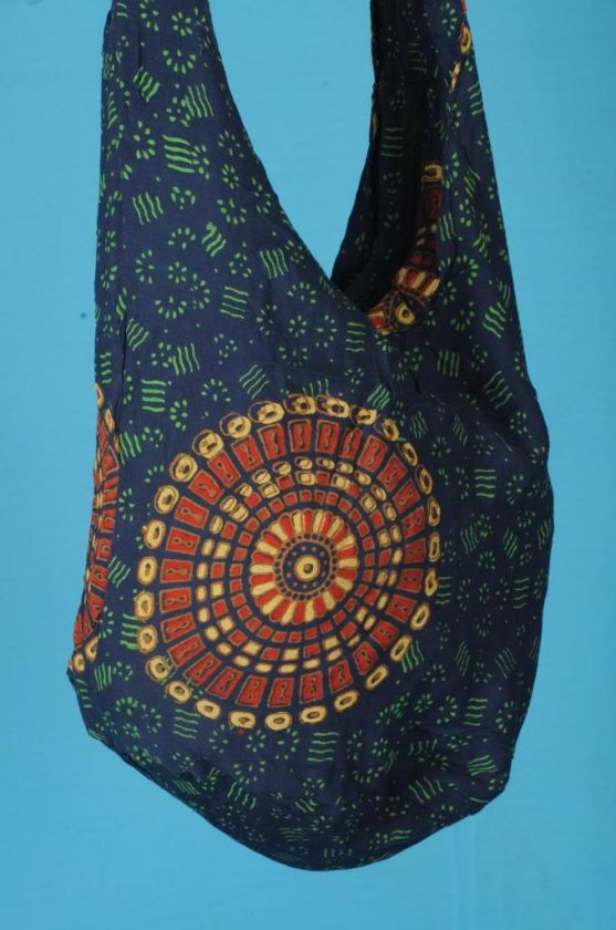 Printed Rayon Boho Gypsy Indian Shoulder Big Jhola Long handmade Bag 