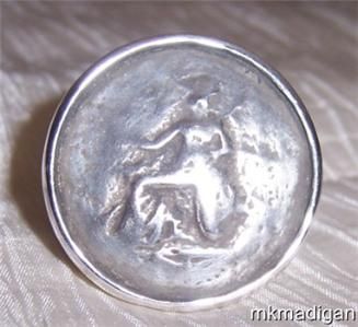 Silpada Sterling Silver Large Coin Ring Sz 11 R1901  