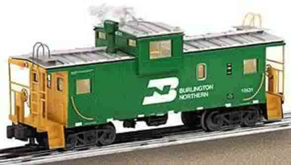 Lionel O27 Burlington Northern Steel Sided Caboose NEW 6 17625  