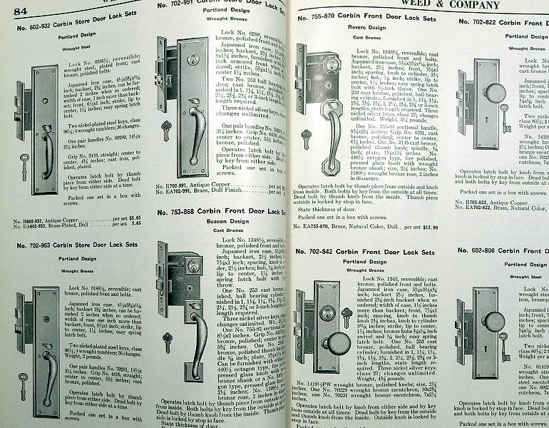 1939 HARDWARE CATALOG 40 WEED & Co BUFFALO ROCHESTER RAILROAD FACTORY 