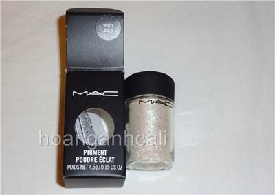 Mac pigment eyeshadow full size rare new WHITE GOLD  