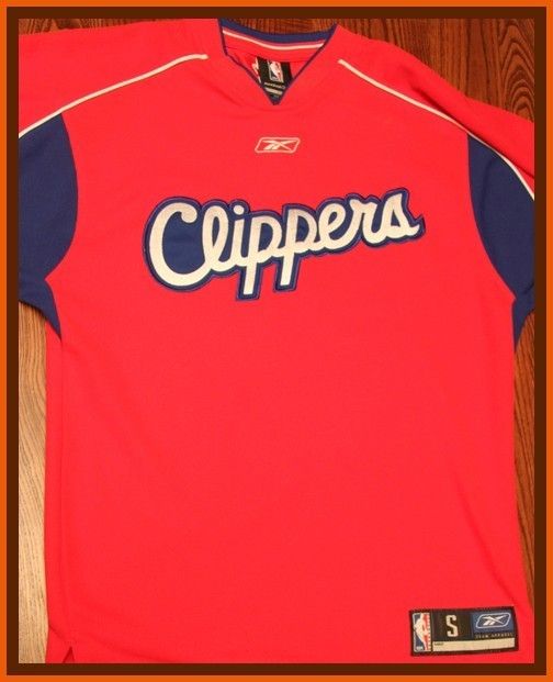 Los Angeles Clippers Warm Up NBA Embroidered Jersey S  