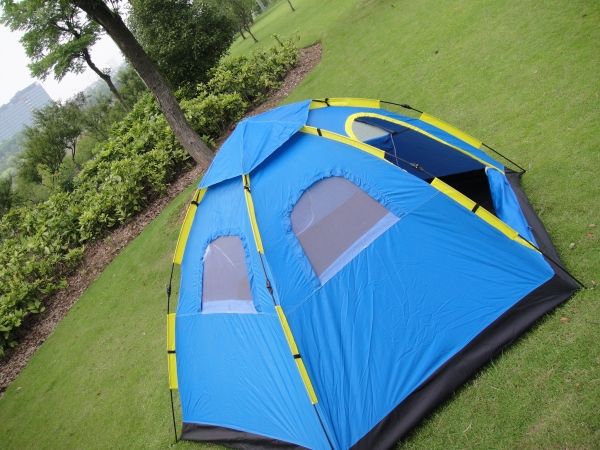   Person Hiking Camping Automatic Instant Auto Pop up Family Tent  