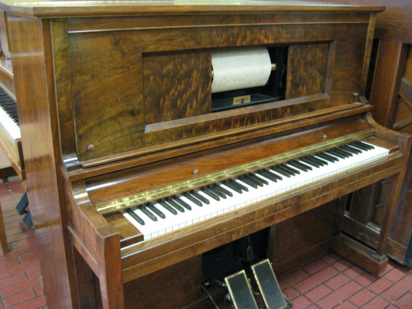 KURTZMAN OLD PLAYER PIANO 1927 MAHOGANY FINISH  