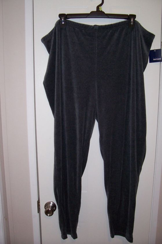 Womens Plus Size Velour Activewear Pants   Size 3X  