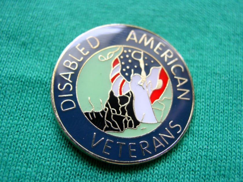 DISABLED AMERICAN VETERANS VET MILITARY SHIRT LAPEL PIN  