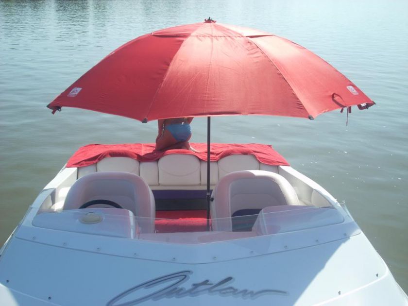 GOOD CHEAP RED BOAT UMBRELLA SHADE ANCHOR TOP BIMINI  