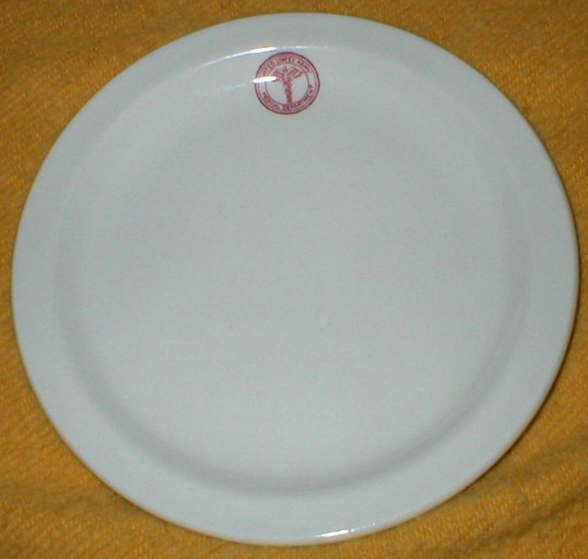 ARMY MEDICAL DEPARTMENT STERLING VITRIFIED PLATE  