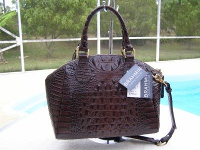 New BRAHMIN TYLER TRUFFLE PALOMINO HAIR ON COLLECTION SATCHEL PURSE 