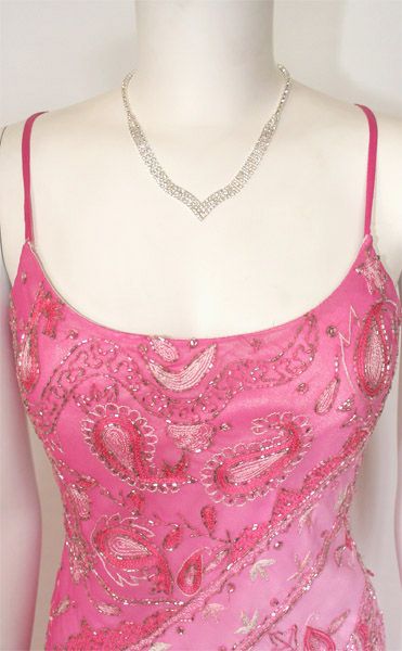 JUMP APPAREL $200 Fuchsia Prom Ball Evening Formal Gown  