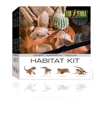 EXO TERRA TERRARIUM DESERT REPTILE HABITAT KIT PT2652  